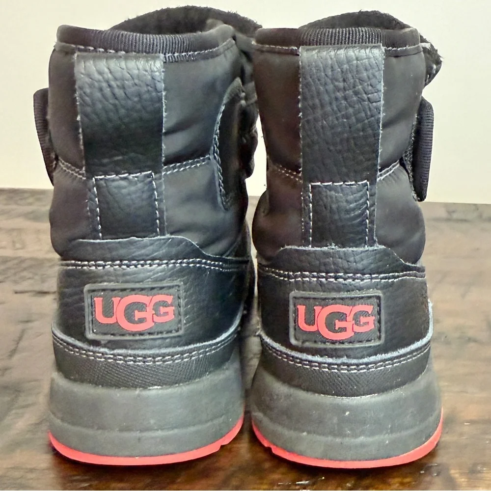 UGG Kids Taney Weather Boot Black Red Trim Toddler 9